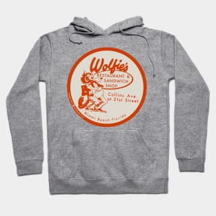 Vintage Wolfies Restaurant Miami Florida Ashtray Hoodie